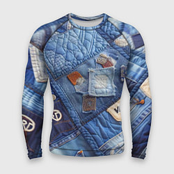 Рашгард мужской Vanguard jeans patchwork - ai art, цвет: 3D-принт