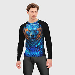 Рашгард мужской Ледяной русский медведь, цвет: 3D-принт — фото 2