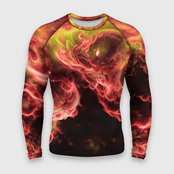 Рашгард мужской Адское пламя инферно - inferno flame, цвет: 3D-принт