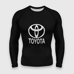 Рашгард мужской Toyota white logo, цвет: 3D-принт
