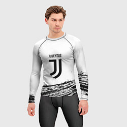 Рашгард мужской Ювентус спорт краски, цвет: 3D-принт — фото 2
