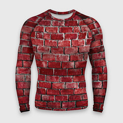 Рашгард мужской Текстура красного кирпича, цвет: 3D-принт