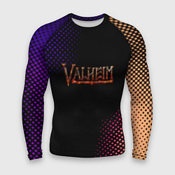 Мужской рашгард Valheim logo pattern