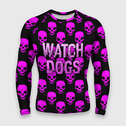 Мужской рашгард Watch dogs neon skull