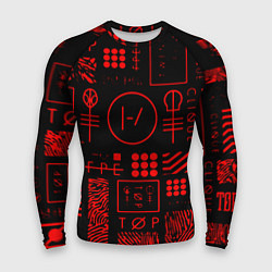 Рашгард мужской Twenty one pilots pattern rock, цвет: 3D-принт