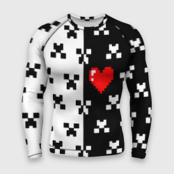 Рашгард мужской Minecraft pattern love, цвет: 3D-принт