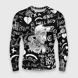 Рашгард мужской Lil Peep pattern автографы лого, цвет: 3D-принт