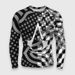 Рашгард мужской Assassins Creed logo game usa, цвет: 3D-принт