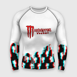 Рашгард мужской Billie Eilish x Monster energy, цвет: 3D-принт