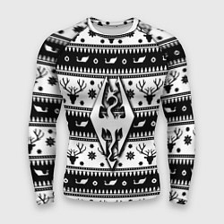 Мужской рашгард The Elder Scrolls winter deer pattern