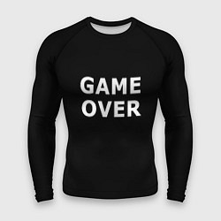 Мужской рашгард Game over white logo