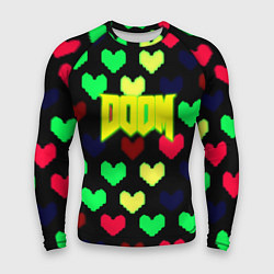 Мужской рашгард Doom кислотные сердца