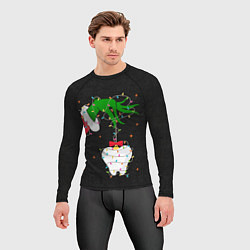 Рашгард мужской Гринч похищает у зубной феи, цвет: 3D-принт — фото 2