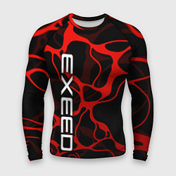 Рашгард мужской Exeed - red liquid, цвет: 3D-принт