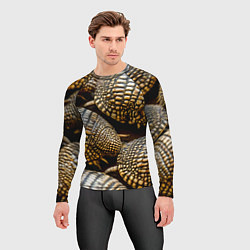 Рашгард мужской Панцири броненосцев, цвет: 3D-принт — фото 2