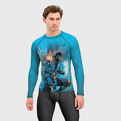 Рашгард мужской Mortal Kombat - Sub-Zero, цвет: 3D-принт — фото 2
