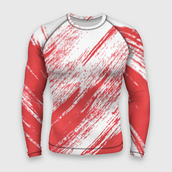 Рашгард мужской The color is white and red, цвет: 3D-принт