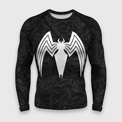 Мужской рашгард Знак венома с текстурой симбиота