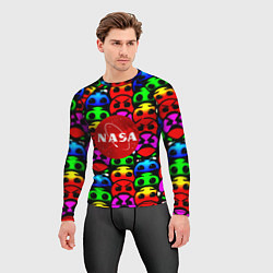 Рашгард мужской NASA smile, цвет: 3D-принт — фото 2