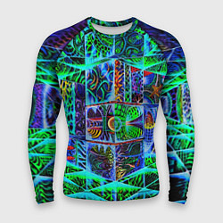 Мужской рашгард Психоделика узор кислотный