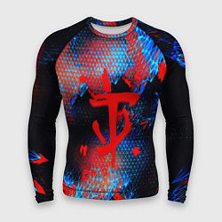 Рашгард мужской Doom космическая абстракция, цвет: 3D-принт