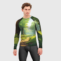 Рашгард мужской Fabulous forest, цвет: 3D-принт — фото 2