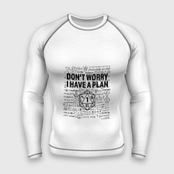 Рашгард мужской Chaotic dumb revers card, цвет: 3D-принт