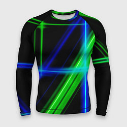 Рашгард мужской Color blue black green, цвет: 3D-принт