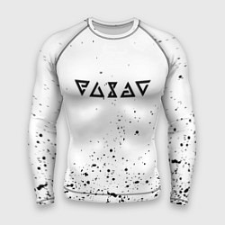 Мужской рашгард Ведьмак брызги красок