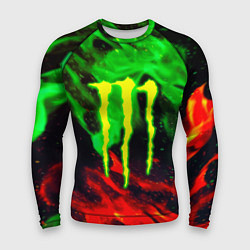 Рашгард мужской Monster energy огонь лого, цвет: 3D-принт