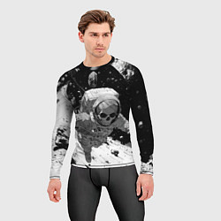 Рашгард мужской Скелет - космонавт на планете, цвет: 3D-принт — фото 2