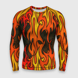 Рашгард мужской Языки пламени арт, цвет: 3D-принт