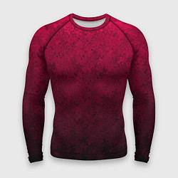 Мужской рашгард Текстурный тёмно-розовый градиент