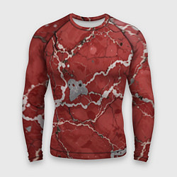 Мужской рашгард Красно-серый мрамор