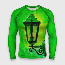 Рашгард мужской Уличный зелёный фонарь, цвет: 3D-принт
