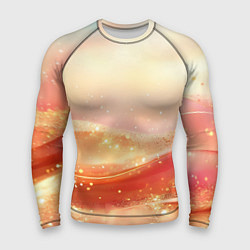 Мужской рашгард Оранжевые пески - абстракция