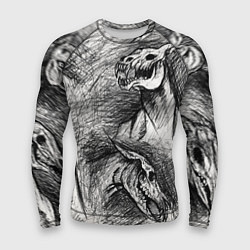 Мужской рашгард Черепа лошадей