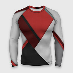 Мужской рашгард Color black red grey