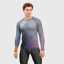 Рашгард мужской Color grey with stripes, цвет: 3D-принт — фото 2