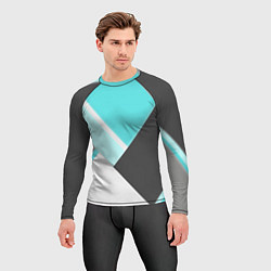 Рашгард мужской Color black blue, цвет: 3D-принт — фото 2
