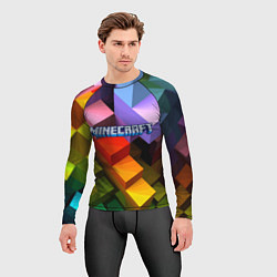 Рашгард мужской Minecraft - pattern, цвет: 3D-принт — фото 2