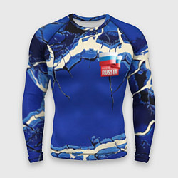 Мужской рашгард Russia blue abstract