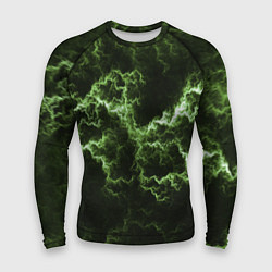 Рашгард мужской Lightning green glow, цвет: 3D-принт