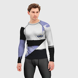 Рашгард мужской Плавание спортивное, цвет: 3D-принт — фото 2