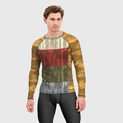 Рашгард мужской Цветной узор абстрактная графика, цвет: 3D-принт — фото 2