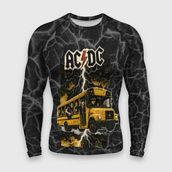 Мужской рашгард ACDC автобус группы
