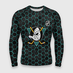 Мужской рашгард Анахайм Дакс - черные соты