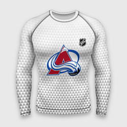 Рашгард мужской Колорадо Эвеланш - белый геометрический градиент, цвет: 3D-принт