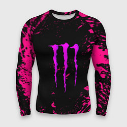 Рашгард мужской Monster energy неоновые краски лого, цвет: 3D-принт