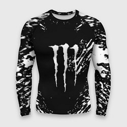 Мужской рашгард Monster energy white splash
